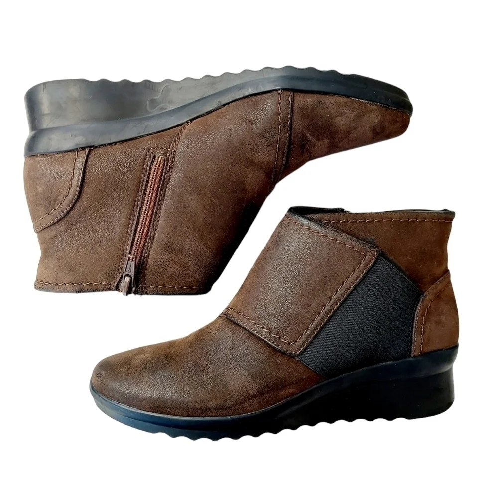 Clarks dark brown